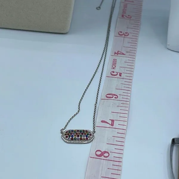 Fresh & Co CZ white gold dipped choker 15” & 2” extender - Image 4