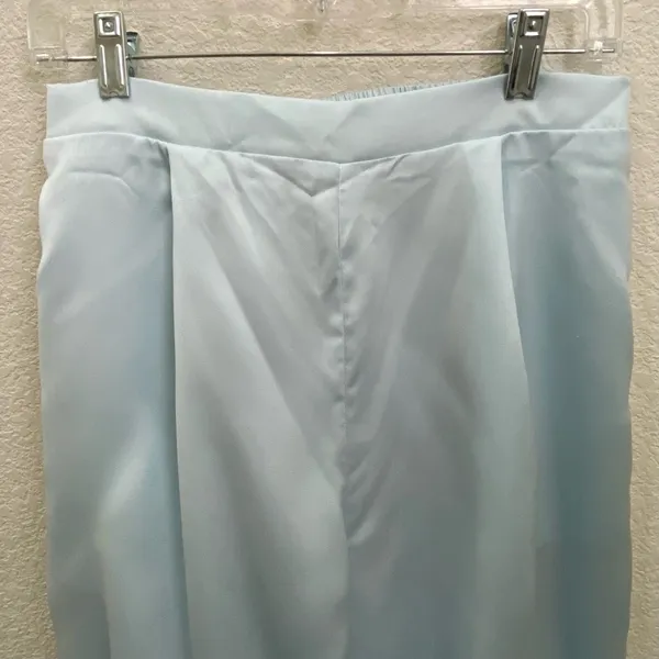 PRETTY GARDEN 2-pc Satin Puff Sleeve Crop Top & Pallazo Pant Set Size M - Image 11