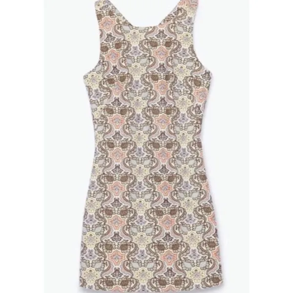 Zara Trafaluc Halter Women’s Dress Sz L Western Summer Spring Floral Travel - Image 4
