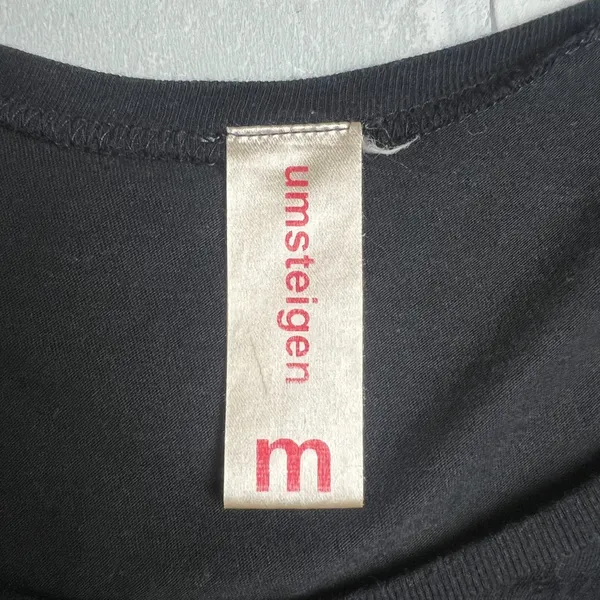 Umsteigen Top Womens M Black‎ Heels Hats Magician Bamboo Organic Cotton T-Shirt - Image 10