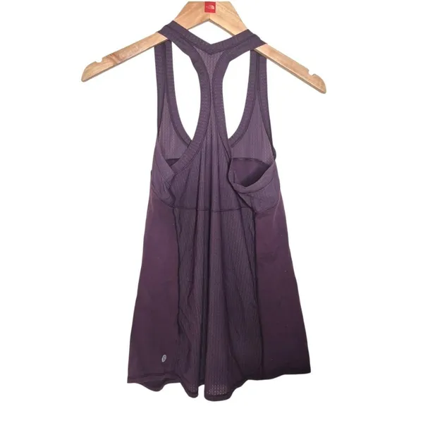 Lululemon Cool Racerback II Deep Breath Black Cherry Size Small - Image 2
