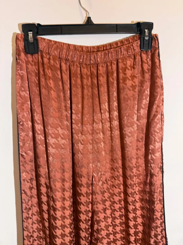 Free People Floral Print Wide Leg Boho Pants Palazzo Trousers Size Small - Image 5
