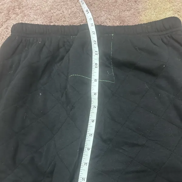 Aviator Nation Black Quilted Sweatpants large new - Image 8