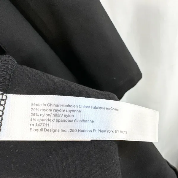 Eloquii Plus Sz 24 Maxi‎ Dress Heavy Black Short Sleeve Princess Seam Formal 197 - Image 10