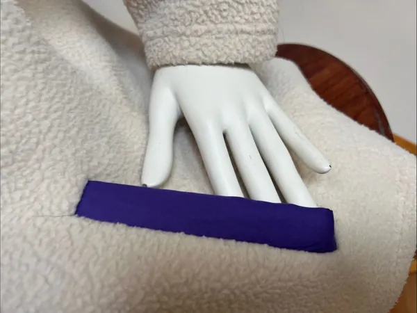 NFL Cream Sherpa Jacket with Purple Trim and Vikings Logo - Image 4
