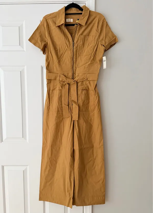 Anthropologie Maeve The Colette Weekend Zip Front Jumpsuit, Size 12 - Image 3