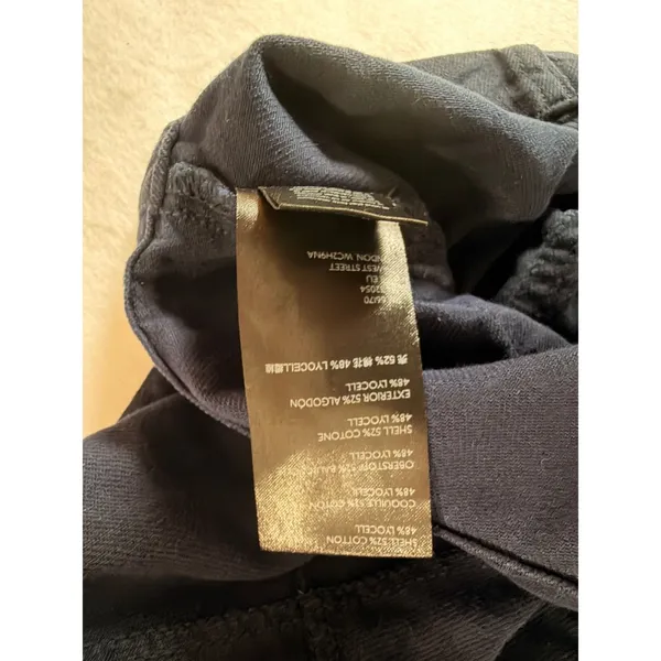 Pilcro Anthropologie Sz 6 Navy Paperbag Mini Skirt Belted Pockets Patch Pockets - Image 9