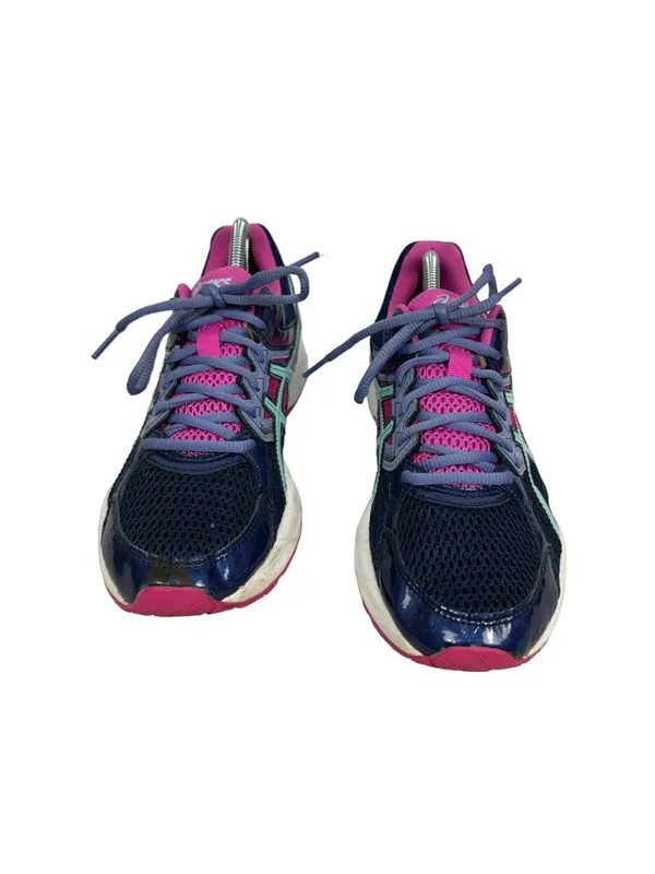 Asics Gel Contend 3 Womens Running Shoes 9.5 Navy/Pink/Mint Mesh Comfortable - Image 5