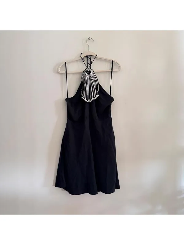 Farm Rio Linen Blend Coverup Mini Dress - Image 3