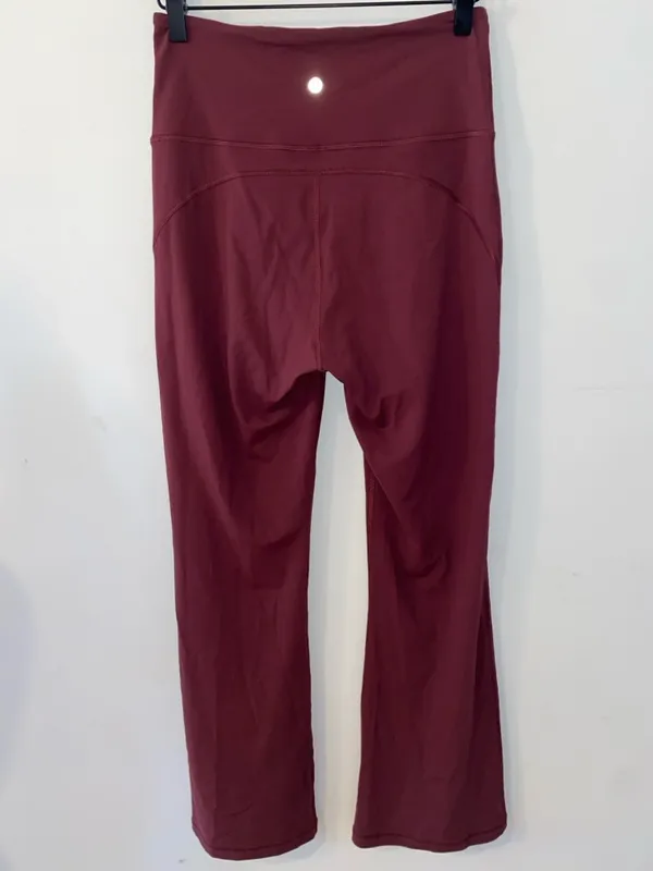 Lululemon Athletica Groove Nulu High Rise Flare Full Length Leggings Size 8 EUC - Image 4