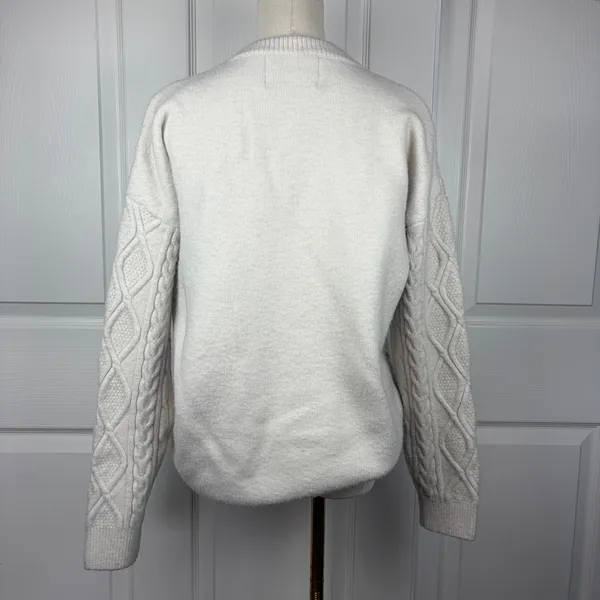 Aelfric Eden cream cable knit sweater - Image 2