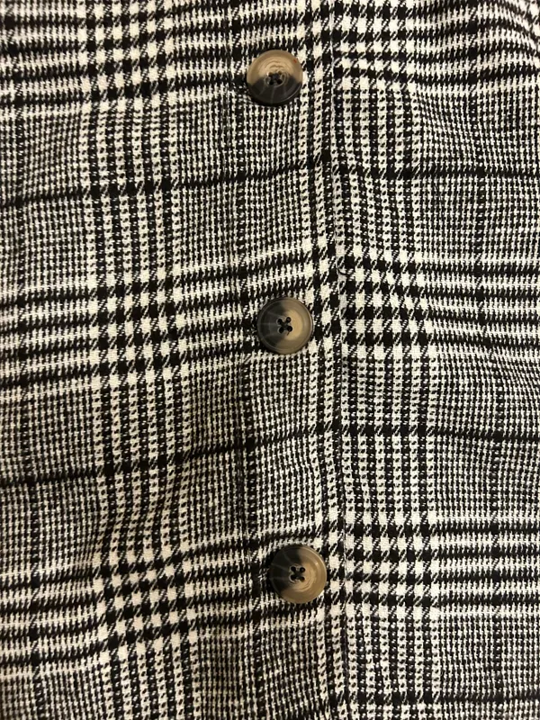 Millenium Plus Size 3X Autumn Essential Black & White Plaid Button - Image 11