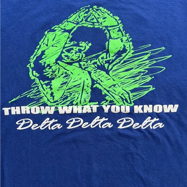 Sorority graphic short sleeve T shirts Delta Delta Delta and Gamma Alpha Theta - Image 4