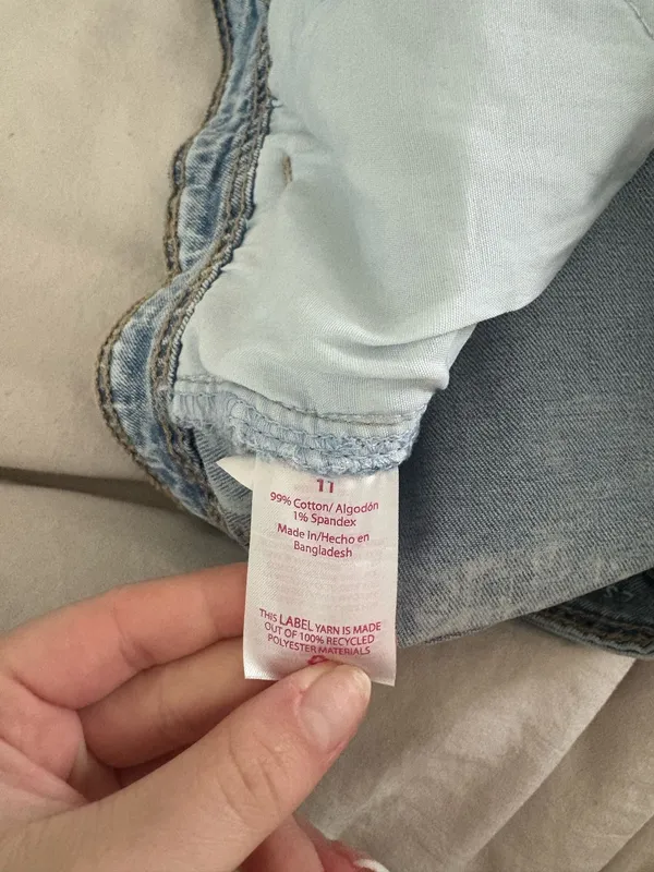 Jean skort Blue Size 11 - Image 3