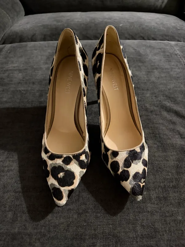 Nine West Leopard Print Heels Multicolor 7  - Image 3