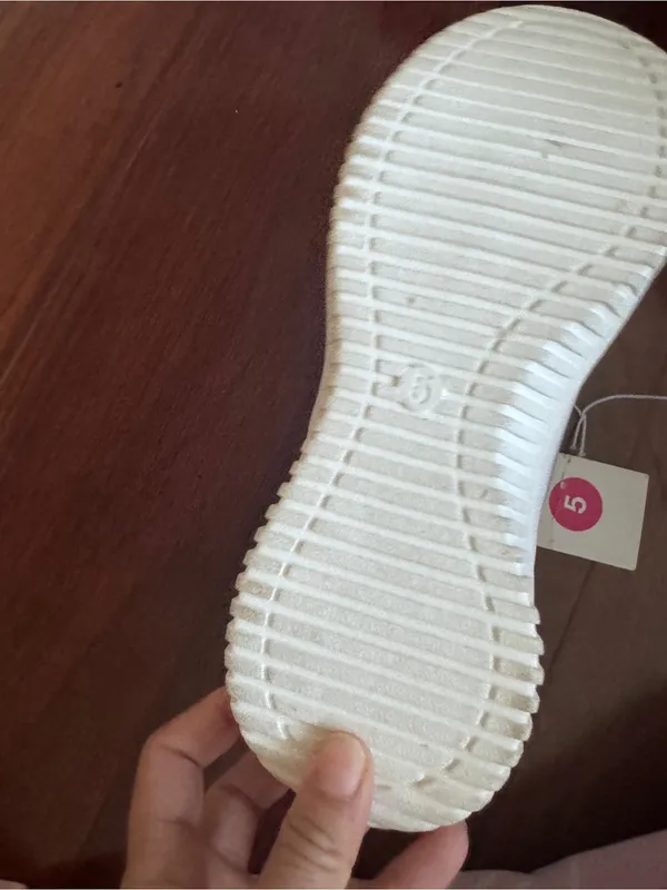 Women size 5 1 side(right side)Pastel Pink & Lavender Athletic Sneaker - Image 5