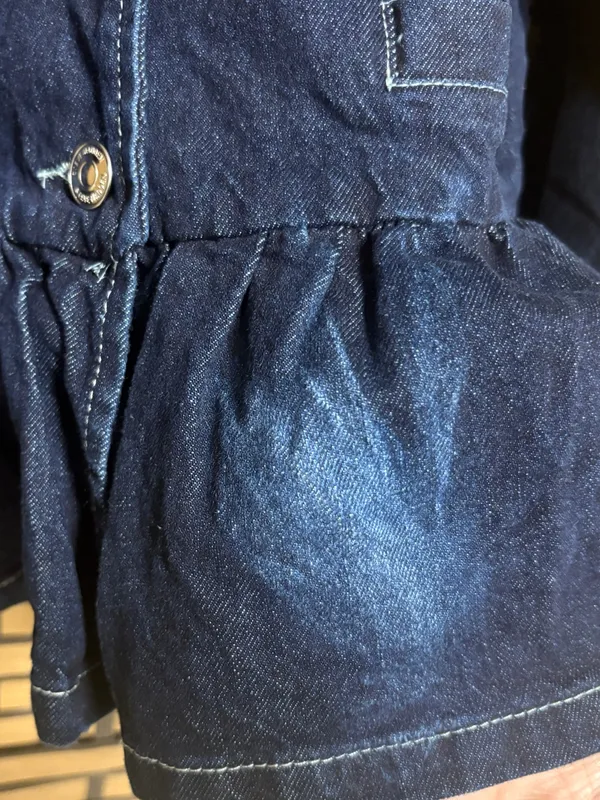 Steve Madden denim peplum jacket size large - Image 4