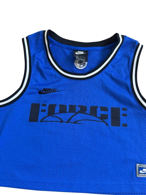 NIKE Women’s Blue Equality Crop Jersey Size Small - Image 4