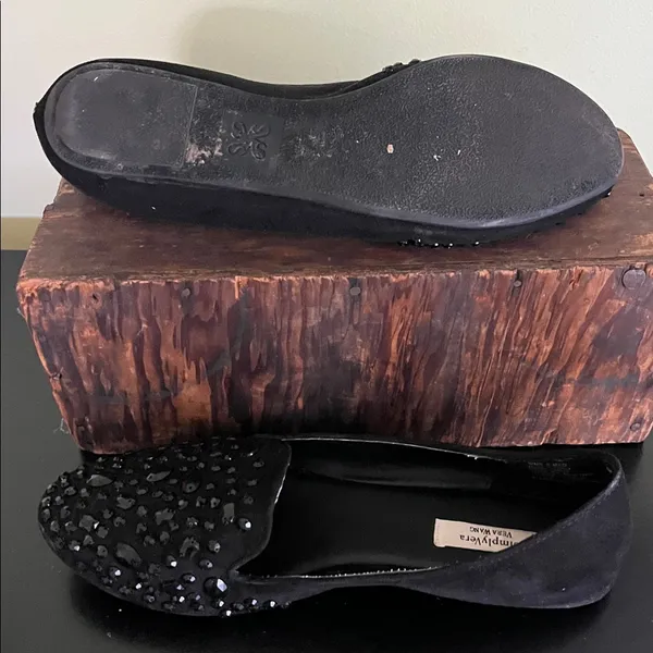 Simply Vera Vera Wang Black Jeweled Slip-On Loafers - Image 6