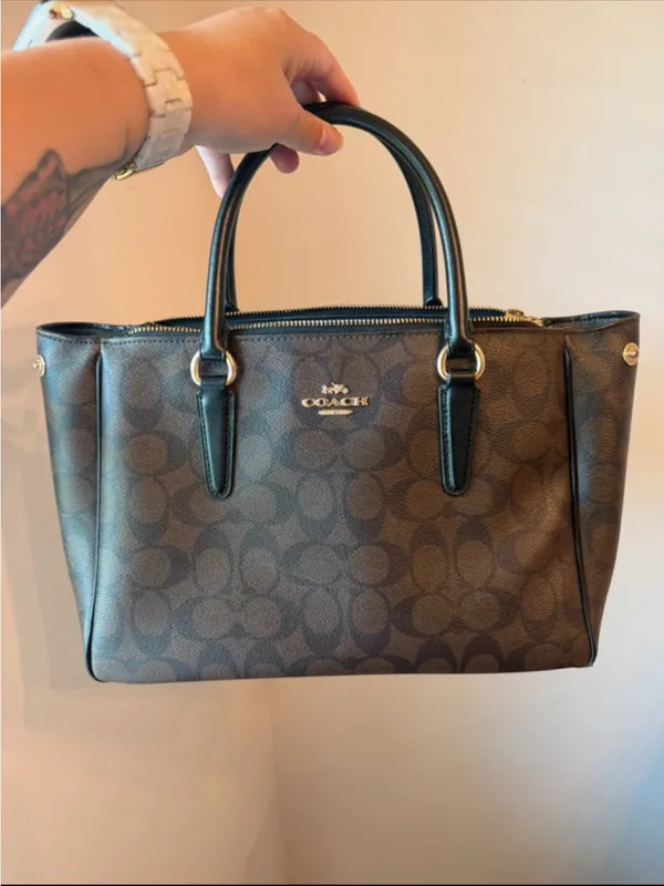 Coach Surrey Carryall Signature Satchel F67026 - Image 14