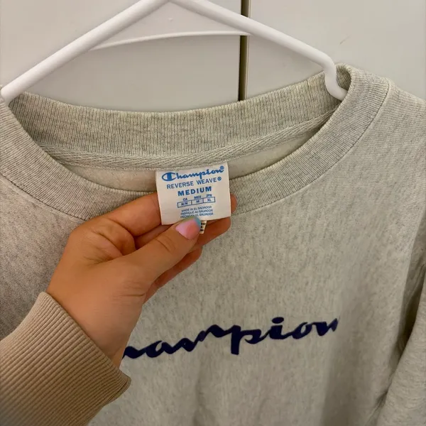 Gray Champion crewneck sweatshirt #champion #athletic - Image 2