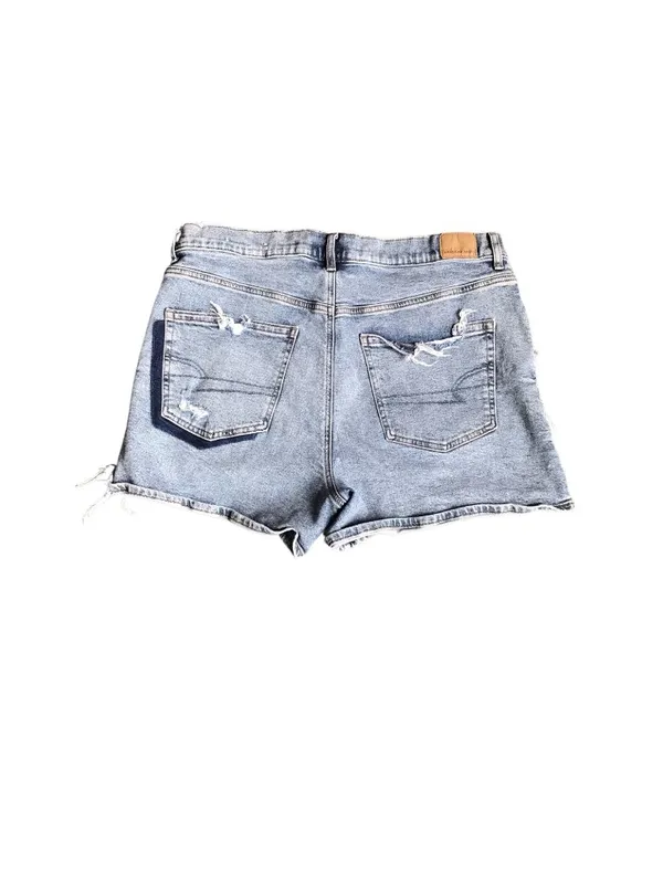 American Eagle Mid Wash Distressed Relaxed Short - Image 4