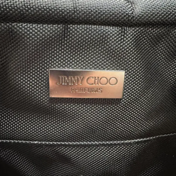Jimmy Choo Black Travel Duffel‎ Bag Womens Shoulder Carry On Weekender Overnight - Image 2