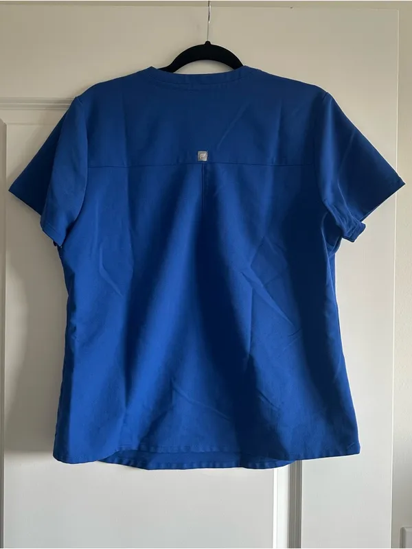 Fabletics Vital 1-Pocket Royal Blue Scrub Top - Image 8