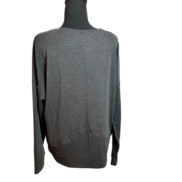 Kuhl Women Charcoal Gray Heather Long Sleeve Thumbhole Pocket Top Size L Hiking - Image 5