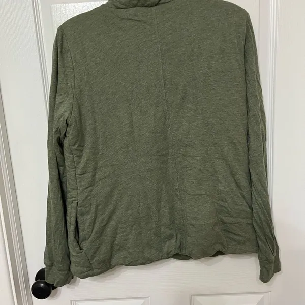 Anthropologie Saturday Sunday Homestead Green Quilted Zip-Up Jacket‎ Size Small - Image 6