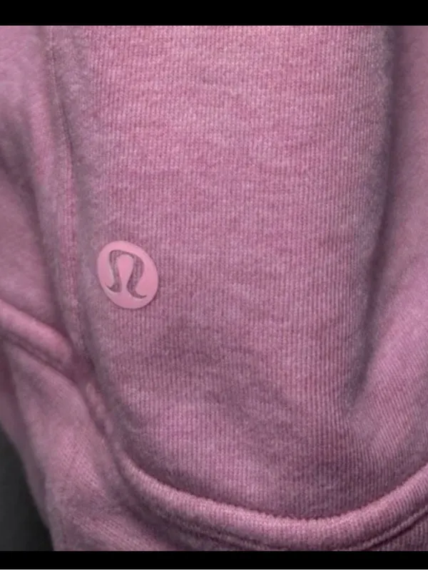 Lululemon All Yours Crew Terry In Heathered Azalea Pink Size 8 - Image 5
