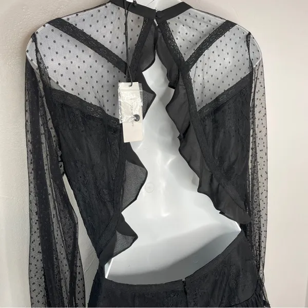 REBECCA MINKOFF Dress Womens 4 Feminine Whimsigoth Party Wedding Guest Chic - Image 10