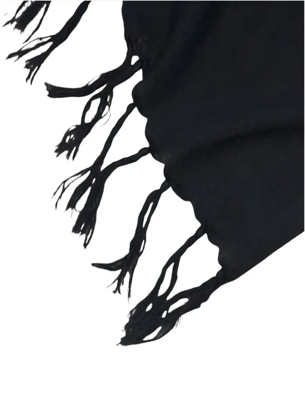 Dragonfly Scarf Shawl 65” x 41” Black/Orange/Teal/Purple EUC - Image 7
