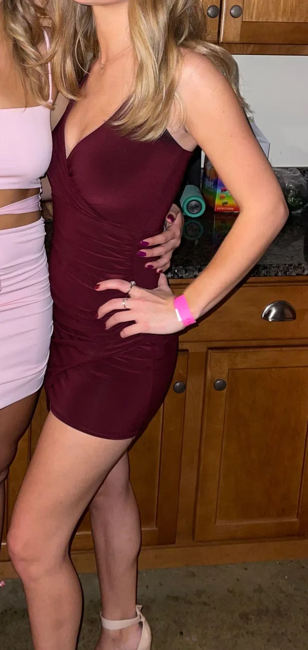 Burgundy Dress - Image 2