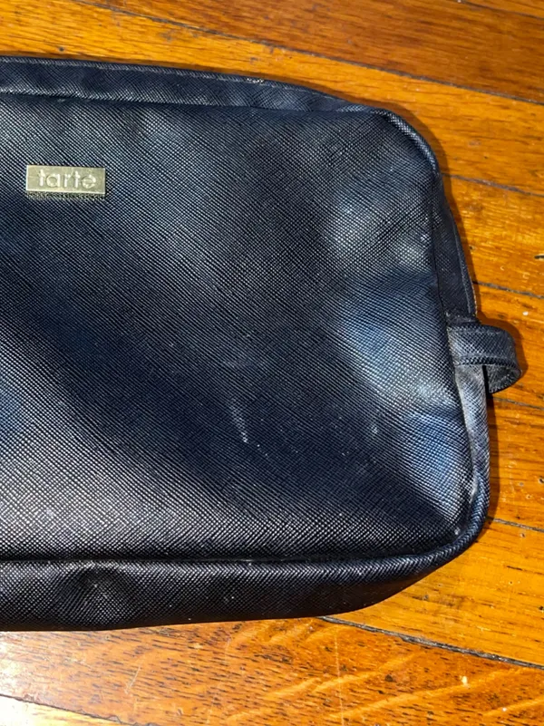 AS IS Tarte Unisex Black Travel Toiletry Bag - 6”x9” - Image 2