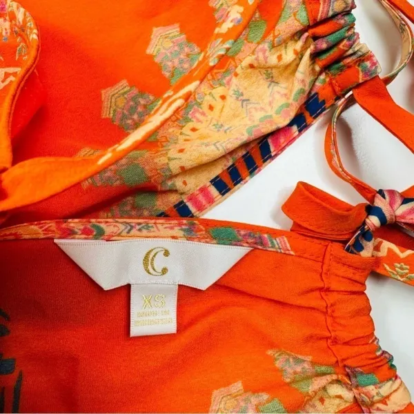 Orange Halter Casual Dress Size‎ Small - Image 12