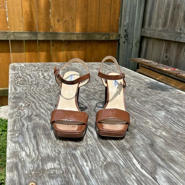 Emberly Platform Sandal by Steve‎ Madden brown size 11 - Image 4
