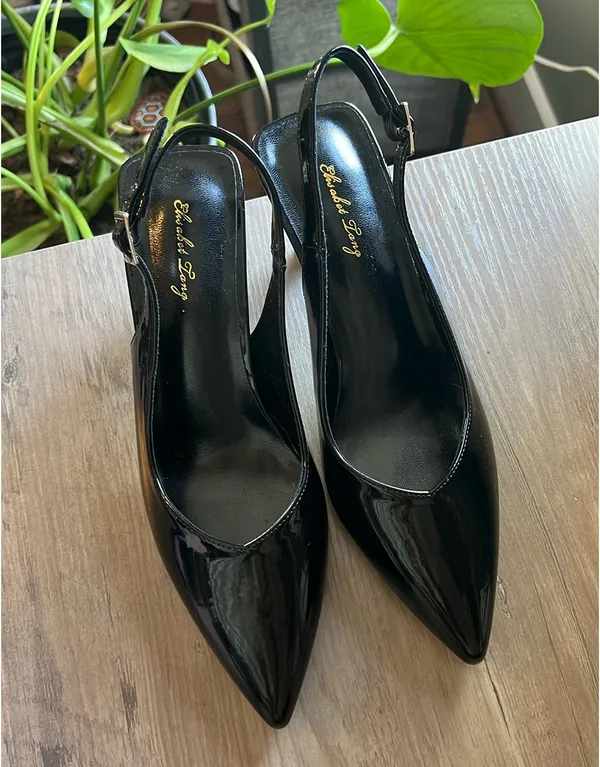 Kitten Heels Black Size 8 - Image 2