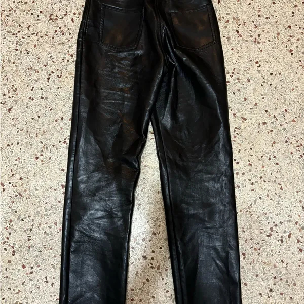 Aritzia Wilfredthe Melina high waist vegan leather pants black 4 - Image 7
