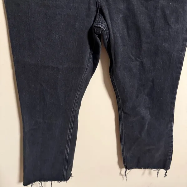 Abercrombie & Fitch The Kick Flare Ultra High Rise Jeans Black- Size 28 (6R) - Image 5