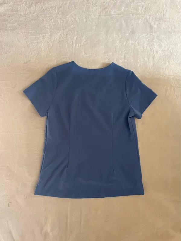 Mandala Ceil Blue Scrub Top - size XS - Image 2