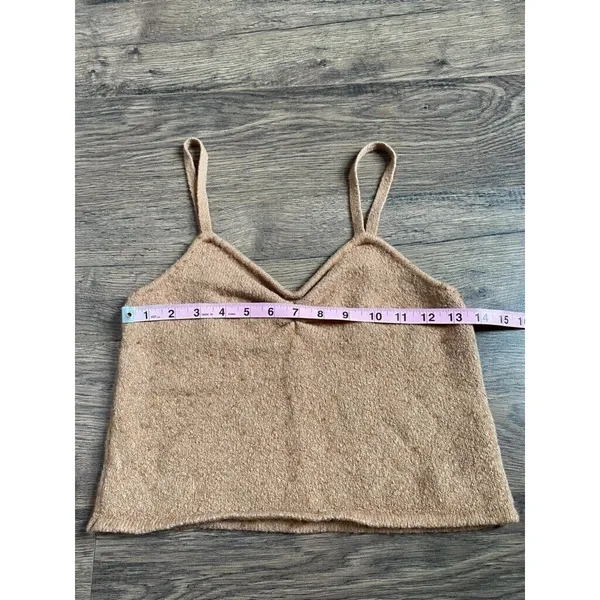 EUC Womens Madewell Milos sweater Tank‎ Heather Caramel stretch size M - Image 7