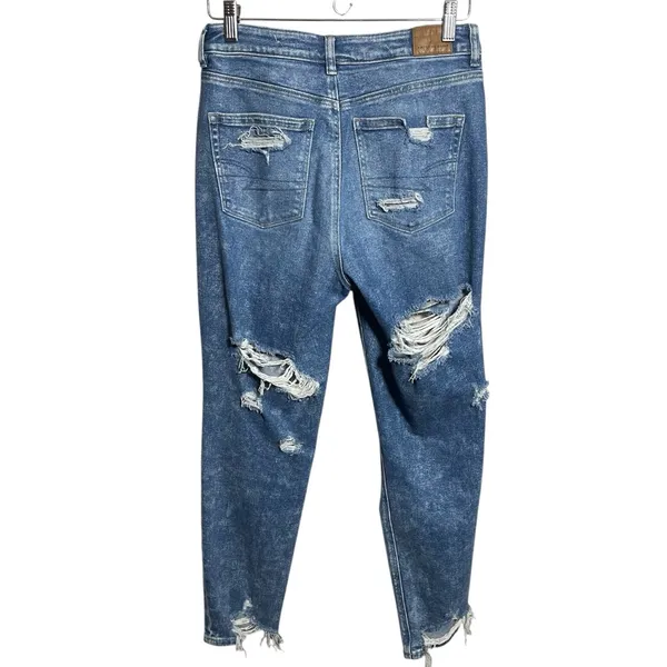 American Eagle Mom Jeans Stretch high rise Distressed - Image 2