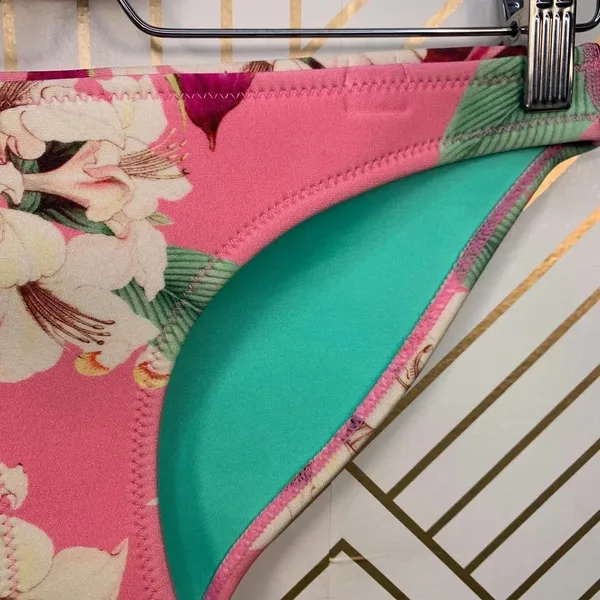 Triangl Pink‎ Floral Neoprene Bikini Bottom - Image 4