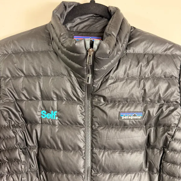 Patagonia Goose Down Quilted Jacket Black Puffer Full Zip Size M 84683 2020 - Image 3