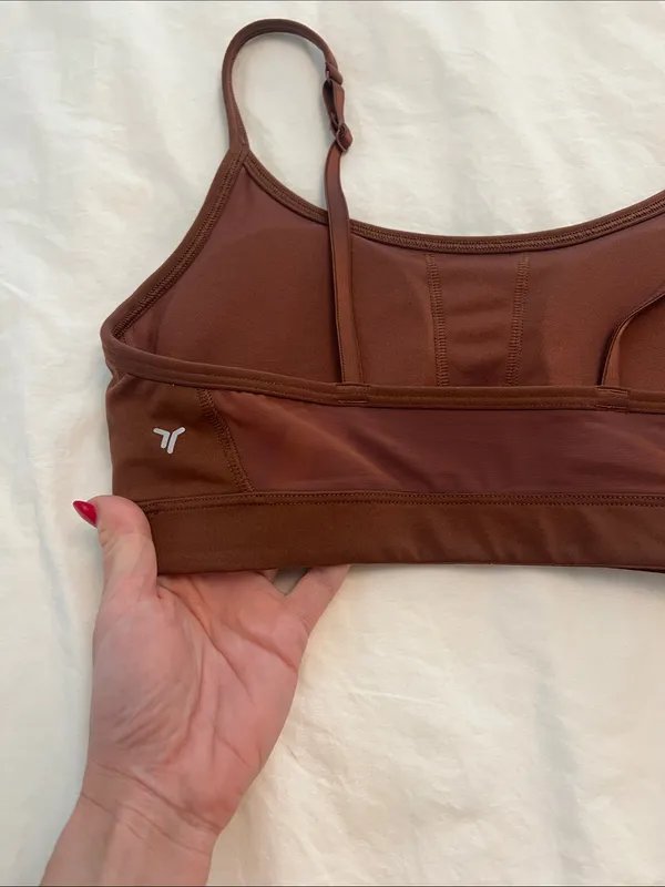 Old Navy Brown Adjustable-Strap Bralette - Image 5