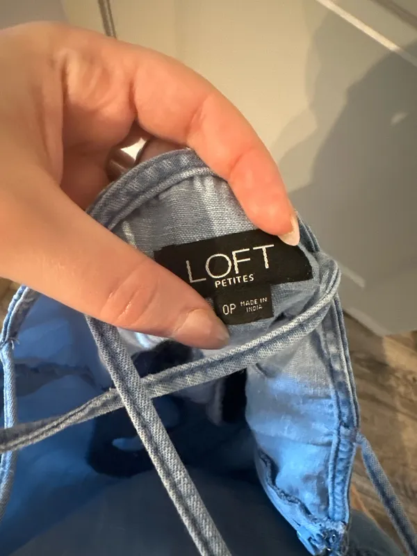 Loft Denim Romper Strappy - Image 3