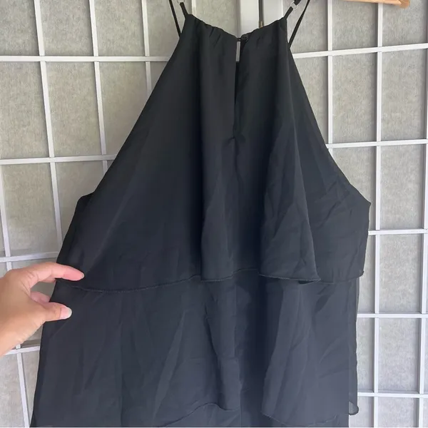 NWT HYFVE Layers of fabulous maxi dress small black halter dress - Image 7