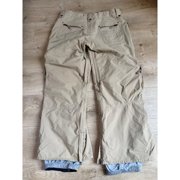 B by Burton Women's ski snow pants cargo insulated mesh zip y2k adjustable sz L - Image 2