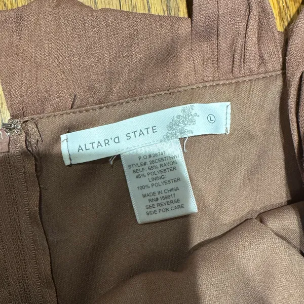 altar’d state brown midi dress - Image 4